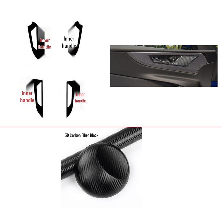 Fits 20 Jaguar XEL models: Carbon Fiber Console Gear Stickers for Color Change