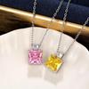 Cao Shi Luxury Tanabata Gift Set: Perfume Bottle Earrings & Necklace with Imitation Ice Flower Design