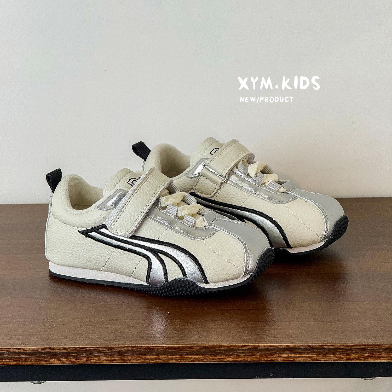 

2025 winter new children s trend color matching and velvet lightweight Forrest Gump shoes 22-25 yards 4 pairs of minimum approval бежевый