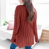 Autumn/Winter V-Neck Cardigan Sweater for Women - Single-Breasted Long Sleeve Knitwear Coat