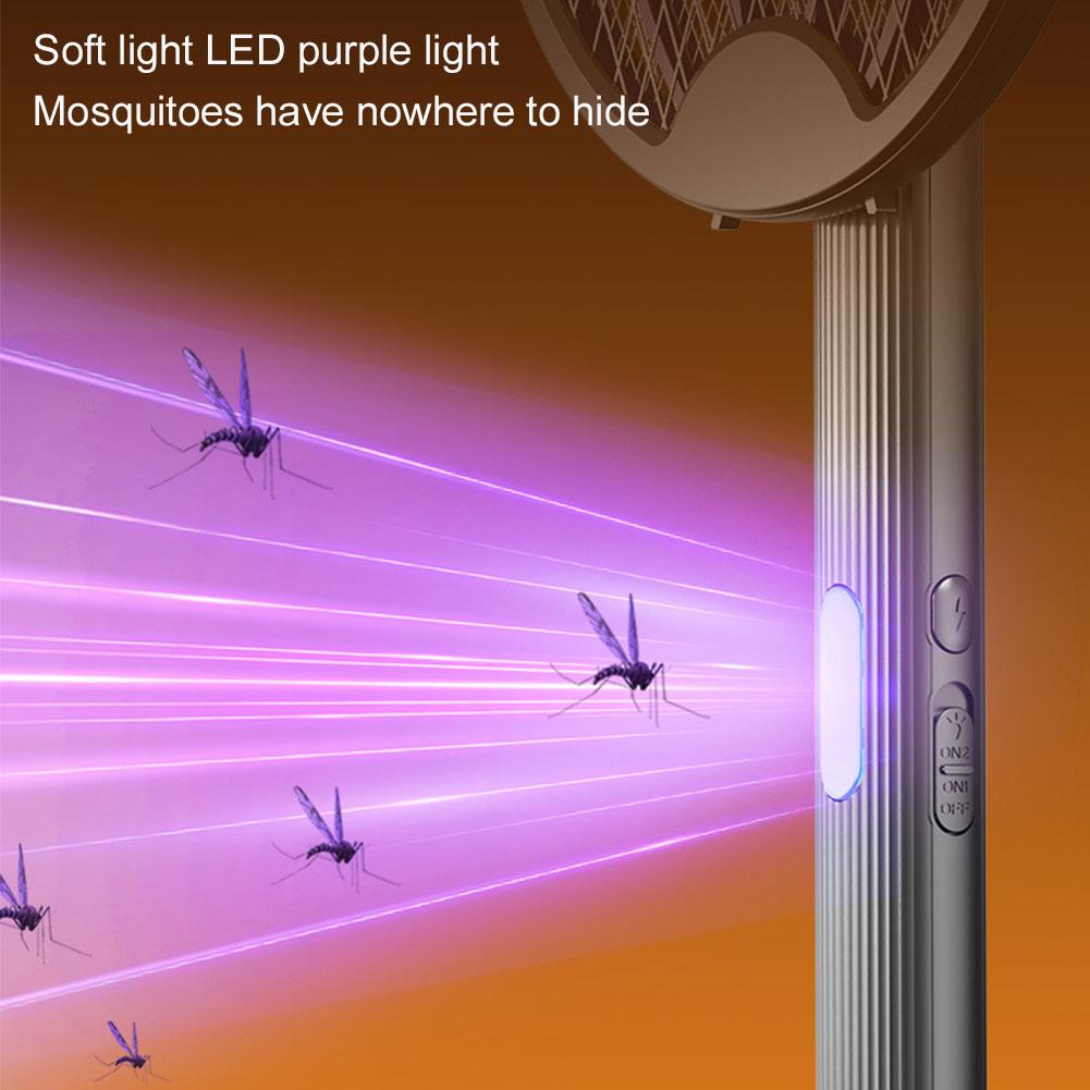 Foldable Insect Racket Electric Fly Swatter USB Rechargeable Fly Killer Portable Bug Zapper Trap Lamp Fly Trap Indoor Outdoor