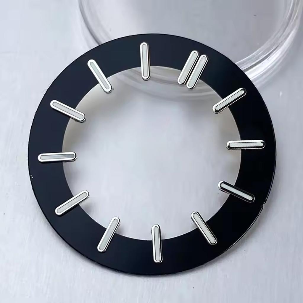Mods 31.8mm Black White Transparent Skeleton W atch Dial Face Fit NH35 NH36 NH38 NH70 NH71 NH72 Automatic Movement Watch Parts