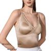 2026 Spring Women's Satin Lace Seamless Criss-cross V-neck Strappy Top