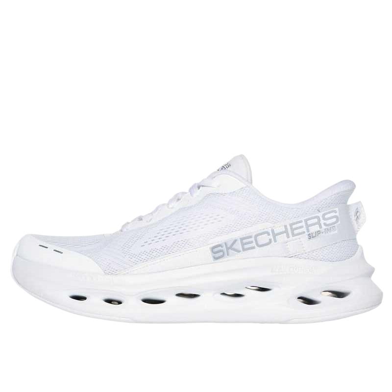 Skechers Max Cushioning Slip-On Shoes Soft Comfortable Lightweight Low-Top Casual Running Shoes Women sneaker White 129400-WSL 36