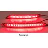 LED Rear Bumper Reflector Light For Hyundai Elantra 2012 2013 2014 Stop Brake Tail Light Fog Lamp with turn signal