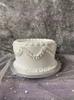 Fetta di Torta Simulazione Embione Falso 6/8 Pollici Crema Bianca Schiuma Decorazione Fai da Te Oggetto di Scena Vetrine Panetteria Baby Shower Photo Booth