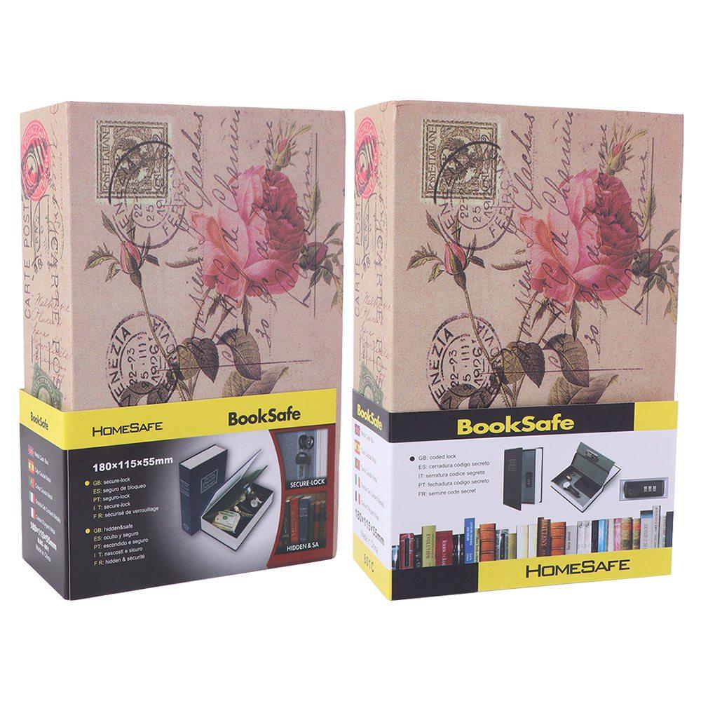 Retro Book Shape Password Security Safe Box Rectangle Analog Dictionary Book Safe Box Anti theft Hidden Dictionary Book Home