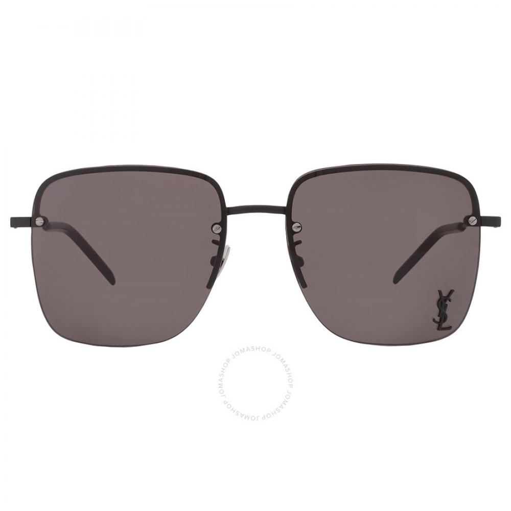 Saint Laurent Brown Square Ladies Sunglasses Sl 312m 001 58