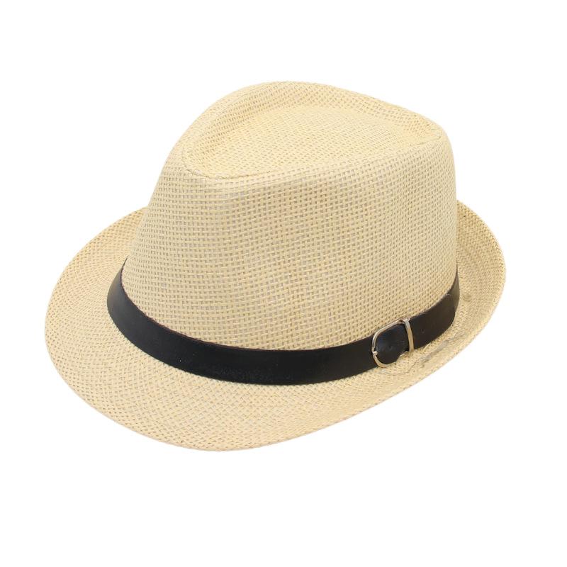 Trily Zylinder Hut Gürtel Accessoires Herrenanzug mit Jazzhut Eleganter Britischer Panama Hut