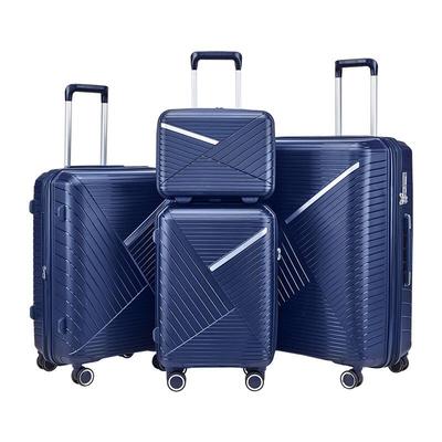 PACKAGE FASHION SJLH-08 Striped PP Hard Case Luggage
