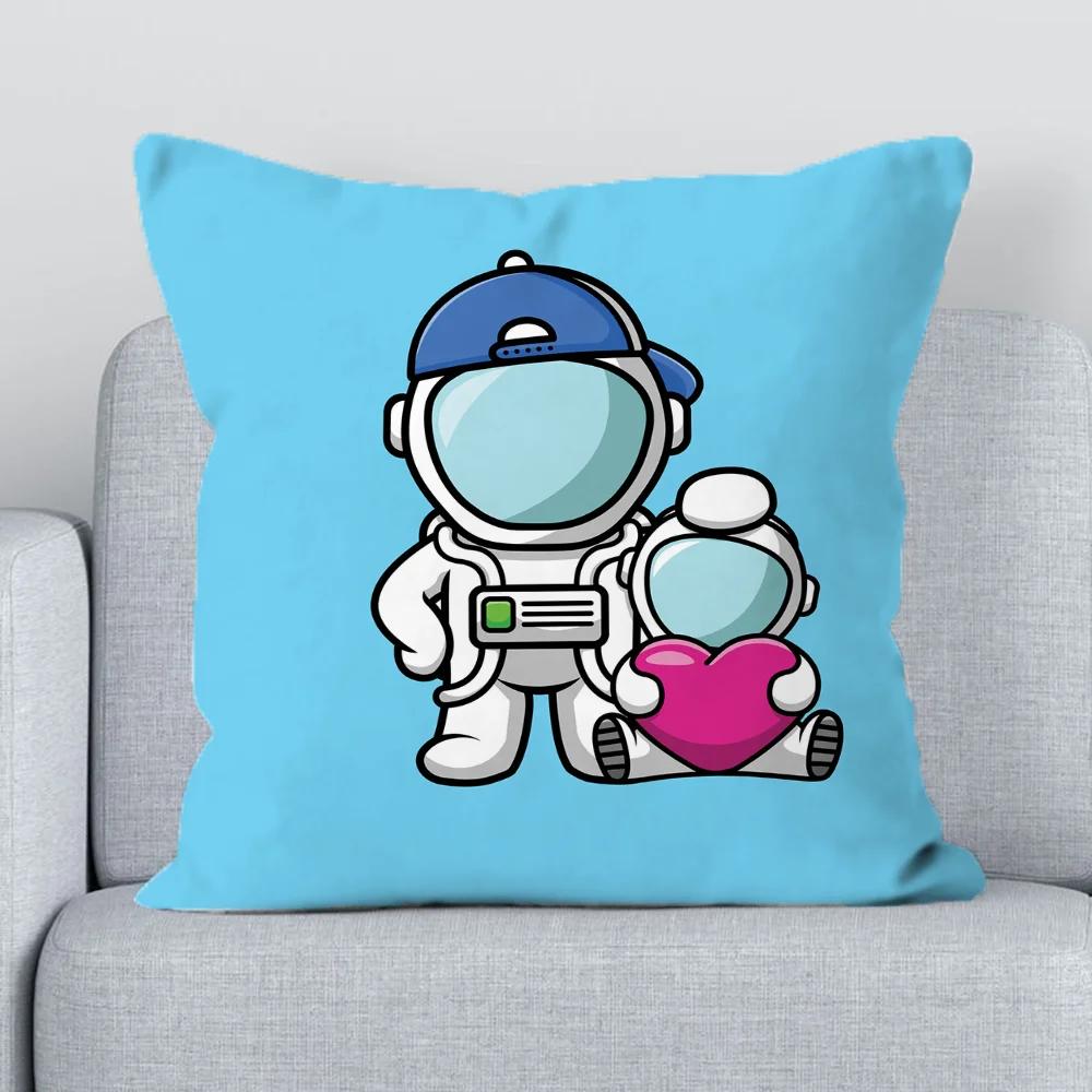 

Astronaut Cartoon Pillowcase Cushion Covers x Ornamental Pillows for Living Room Cushions Cover Decorative Pillowcases 66x66cm