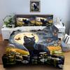 Cat, Moon, Butterflies. Bedding Duvet Cover Sets Duvet Covers Pillowcases Gifts (1 * Duvet Cover 2 * Pillowcases, Without Duvet Insert)