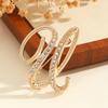Elegant Crystal Rhinestone Women's Collar Brooch 26 Letters Initial Pin Temperament Jewelry Fashion Accessory