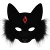 Halloween Fox Masquerade Half Face Mask - Party Cosplay Prop