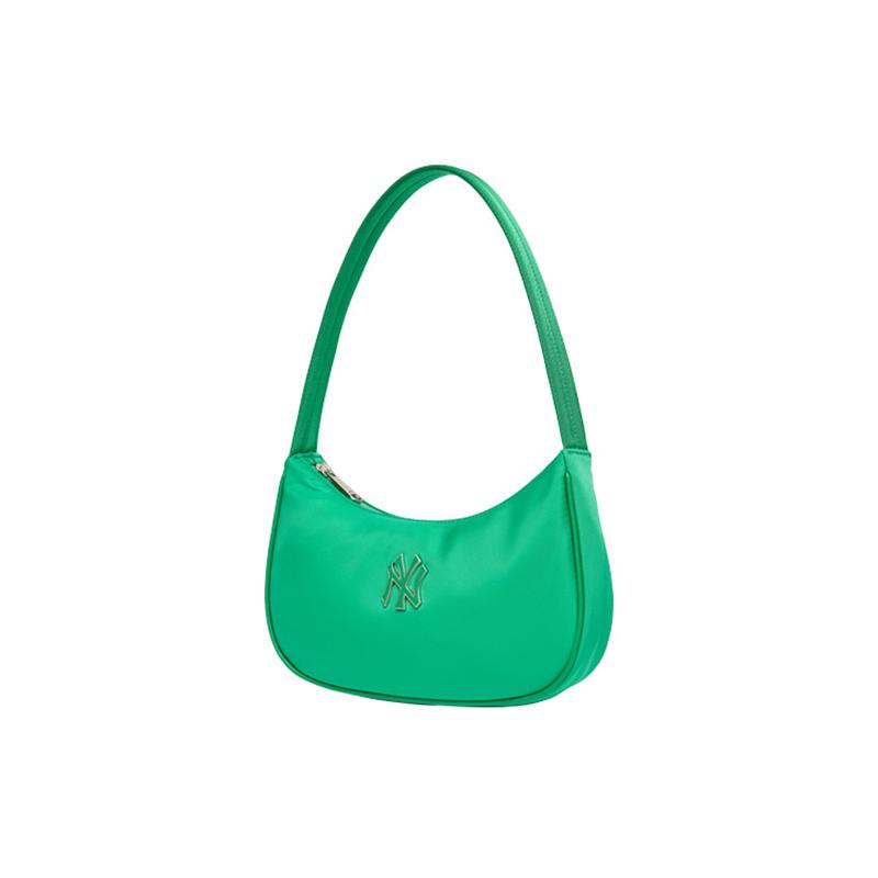 New MLB Nylon Shoulder Bag Dumpling Bag Shoulder Bags Women's Grass Green/Teal 3ABQS032N-50GNS