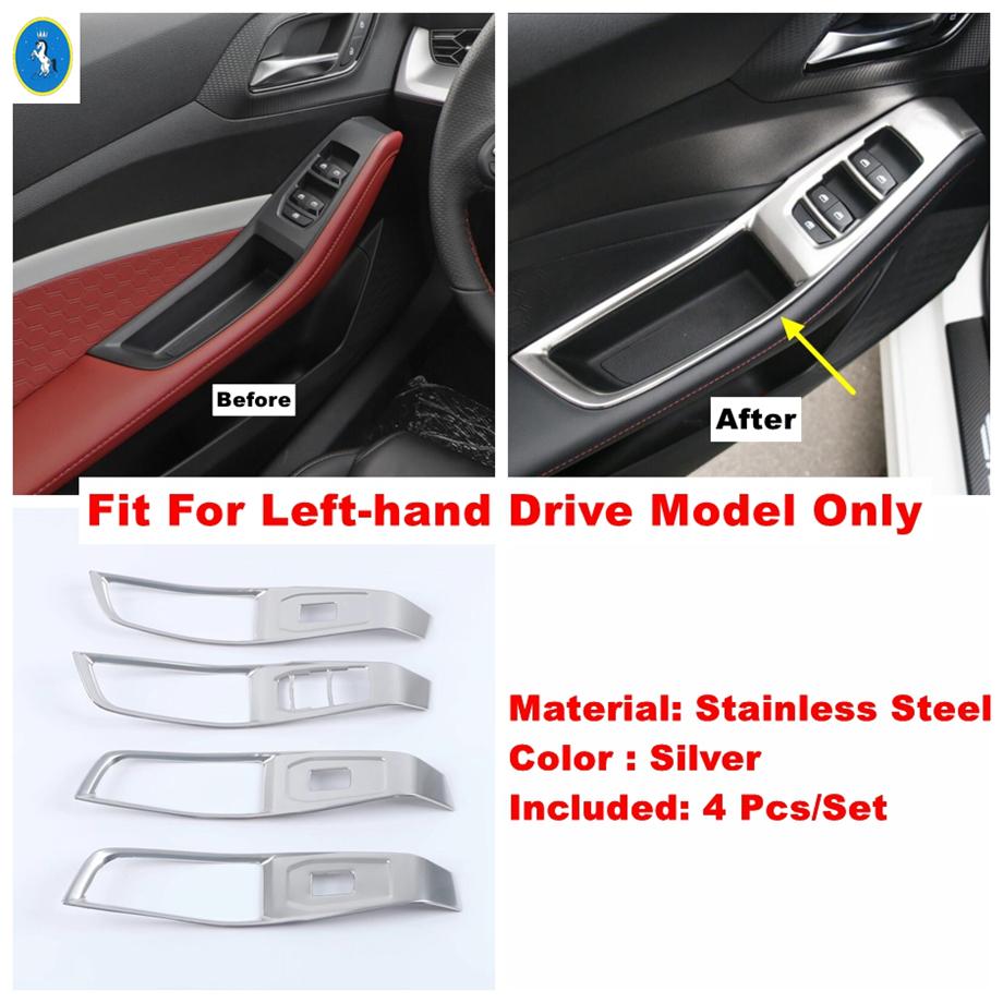 Edelstahl Silber Auto Handschuhfach Paillette / Hinterer Luftauslass / Türschalen Panel Zubehör Abdeckung Zierleiste für MG 5 MG5