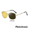 Lunettes de soleil mode homme et femme Nouvelle Jour et Nuit Lentilles Photochromiques Extérieures Lunettes de Soleil Vision Nocturne Lunettes Tendance Mode