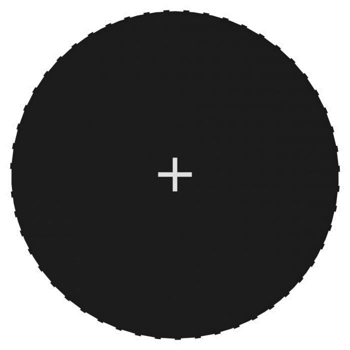 VidaXL Tapis de saut Tissu Noir pour trampoline rond de 3,05 m