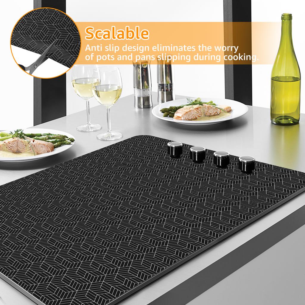 Induction Cooker Covers Silicone Mat Heat-resistant Electric Stove Cover Pad Cooktop Protector Mats Cooking Kitchen Accessories