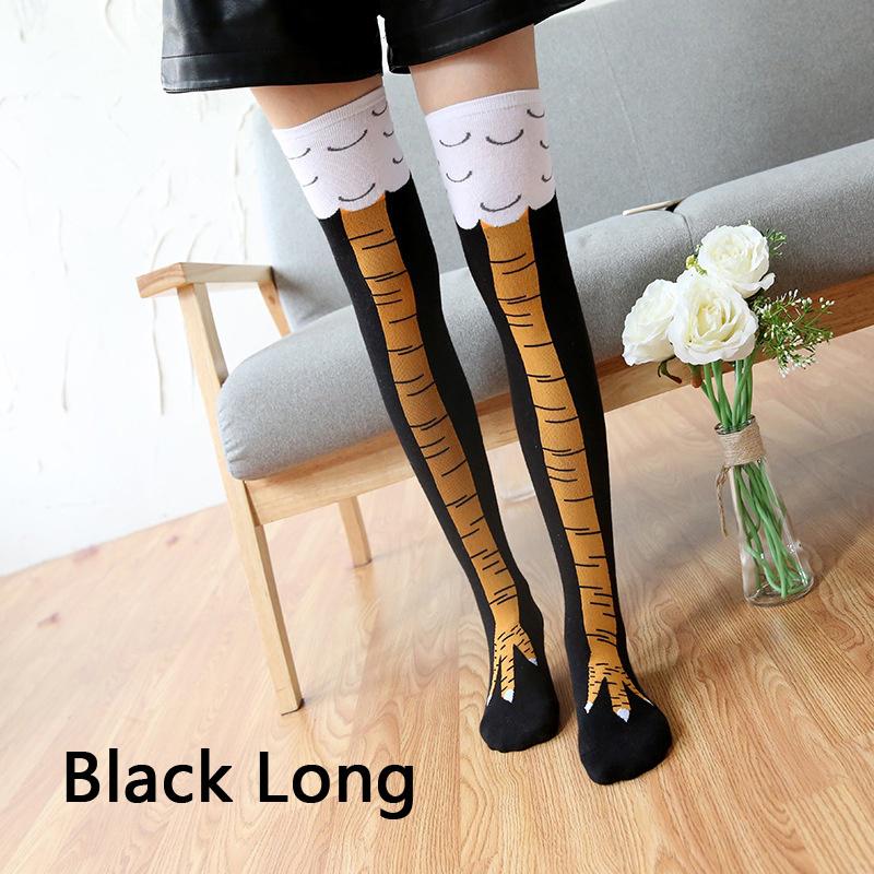 50cm//35cm 3D Cartoon Animal Socks With Chicken Print Toe Women Girls Animal Legs