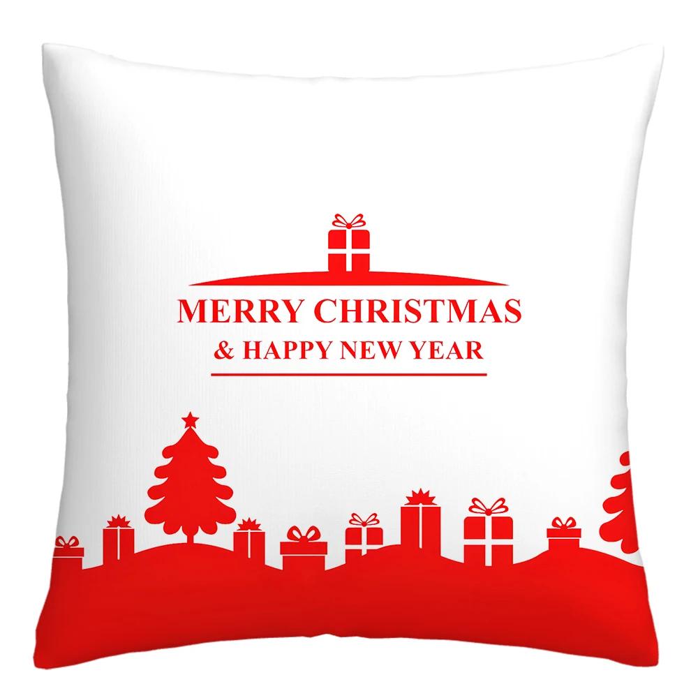 Nordic New Year pillowcase Christmas cushion cover 40x40 45x45 50x50 60x60 decorative pillowcase for living room home decore