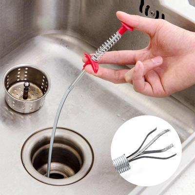 Sewer Dredge Spring Tool: Hair Cleaner for Toilet Blockages