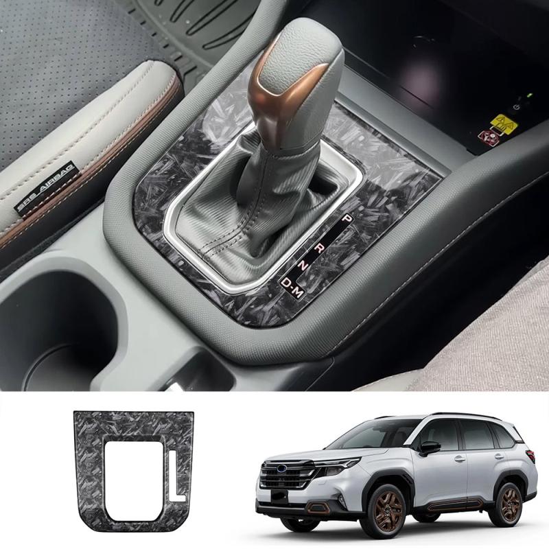 LHD RHD For Subaru Forester 2025 2026 ABS black Center Console Gear Shift Panel Cover trim Gear Head Knob Interior Accessories