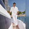 2024 Men's Solid Color Cotton Linen Henley Shirt & Long Pants Set - Autumn/Winter Casual Wear