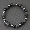 Pulsera Única Doce Constelaciones Hombres Mujeres Roca Volcánica Natural Ónix Hematita Cuentas Curativa Pulsera Ocio Pareja Joyas