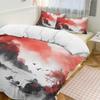 Mountain River Soft Duvet Cover Set Quen Sized Dimensions,Retro Adventure Theme Warm Comforter Cover Nature Scenery Beding Set Young Boys Young Girls