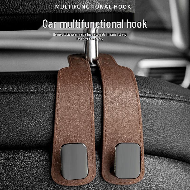 Car Seat Back Double Hooks for Interior Storage