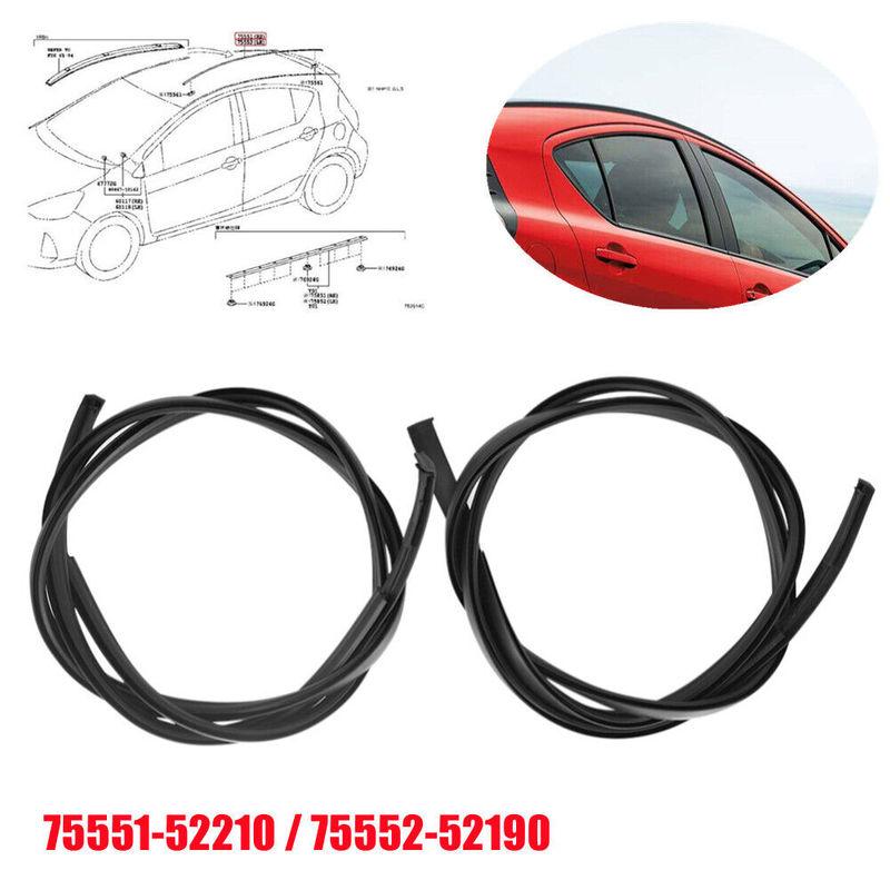 

Для Toyota Prius C 2012-75551-52210 75552-52190 пара левых и правых боковых накладок на крышу автомобиля, уплотнительные полоски, отделка авто