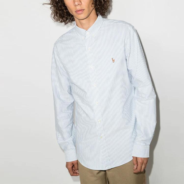 Polo Ralph Lauren Pony Embroidered Pinstriped Shirt 710549084-009