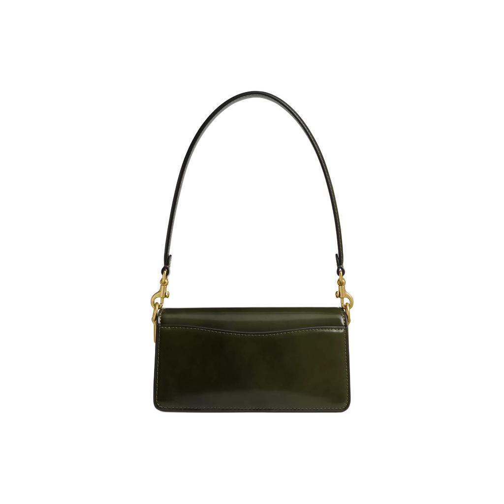 Coach Tabby 20 Metallbesatz Abnehmbarer Schultergurt Leder Schultertasche Kleine Damen Schultertasche Oliv CW632-B4OL