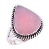 Natural Pink Opal Gemstone Handmade 925 Solid Sterling Silver Ring Size 7 v9R34