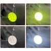 5Pcs Keychain Reflector Pendant Keyring Safety Reflector with Chain for Backpack