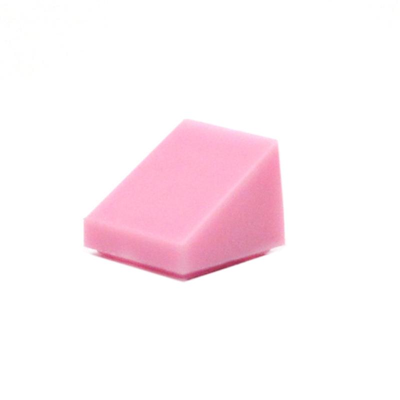 100pcs DIY Building Blocks Figure Smooth Bevel Bricks 1x1 Educational Creative Size Compatible With 54200 Toys for Children