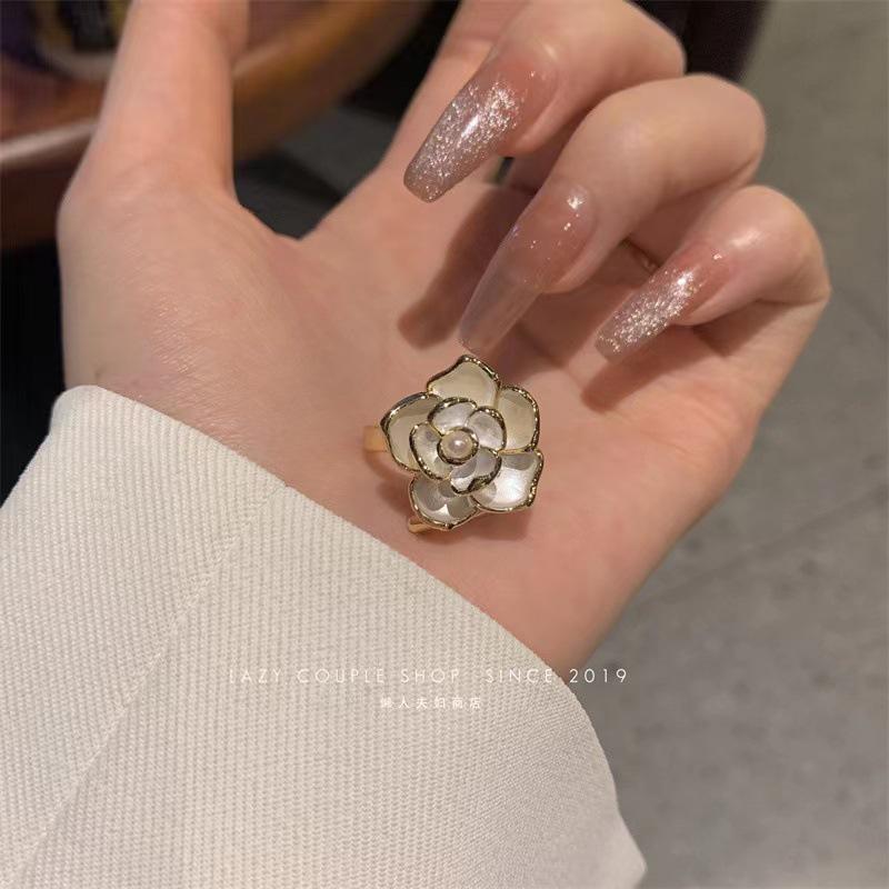 Verstellbares Ring-Set im koreanischen Stil für Damen - Enthält offene Zeigefinger- und Kettenringe