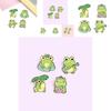 Adorable Cartoon Frog Musical Themed Cute Alloy Brooch Pin For Unisex Accessories