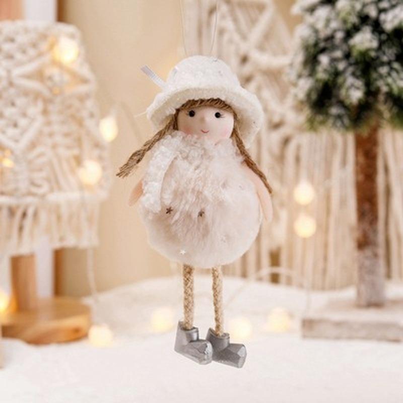 Christmas Cute Plush Doll New Year Gift Family Christmas Ornaments Christmas Tree Ornaments
