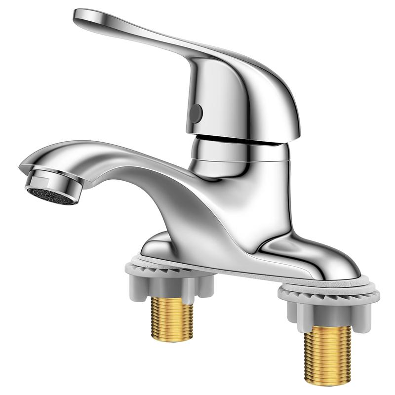 CVBAB All-Copper Double-Hole Hot & Cold Basin Faucet