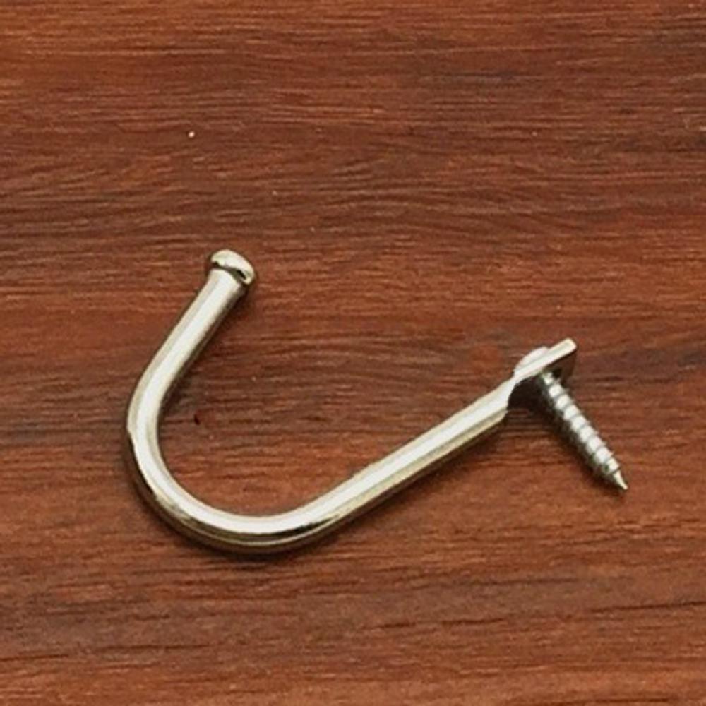Fitting Room Holder Rack Storage Organizer Iron Mini Screw In Hooks Kitchen Hanger 34*25mm Accessories Hanging