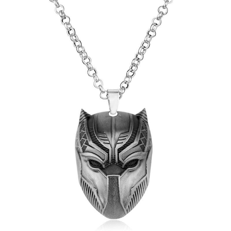 Pendant Black Panther Necklace And Keychain With Alloy For Gift Movie