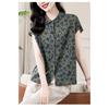 Retro Floral Shirt Women's Summer Fashion Women's Temperament Short Sleeved Shirt Popularity Small Shirt Temperament