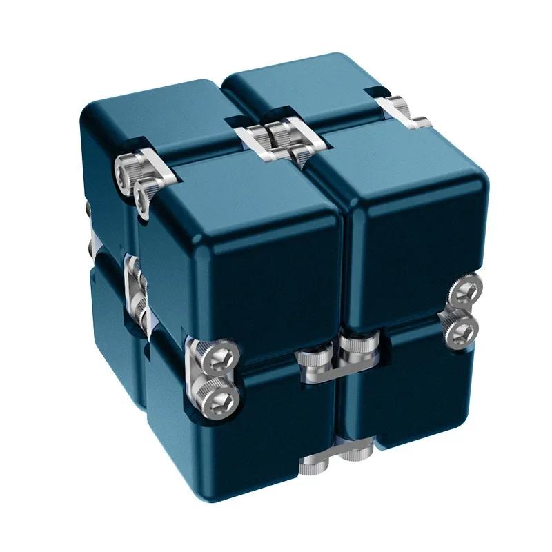 Fashion Metal Infinite Magic Cube New Unique Upgraded Disassembled Assembled Developing Intelligence Decompression Toy
