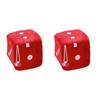 Colorful Plush Dices Car Hanging Pendant Dice Auto Rearview Mirror Styling Charm Ornaments Car Interior Decoration Accessories