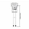 Toilet Tank Button Single Toilets Flush Button Water Tank Parts Switch Water Press Push Buttons For Toilets Hole Diameter 48mm