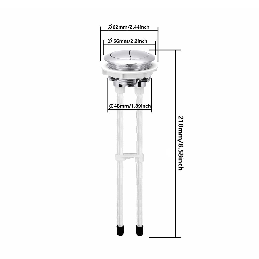 Toilet Tank Button Single Toilets Flush Button Water Tank Parts Switch Water Press Push Buttons For Toilets Hole Diameter 48mm