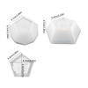 Dices Shape Silicone Mold DIY Epoxy Resin Candlestick Molds Jewelry Storage Box Table Ornament Making Tool Easy to Clean