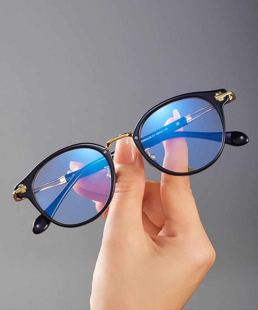 Lingkeonpeuleim Cumls01 Titanium Eyeglass Frame Black